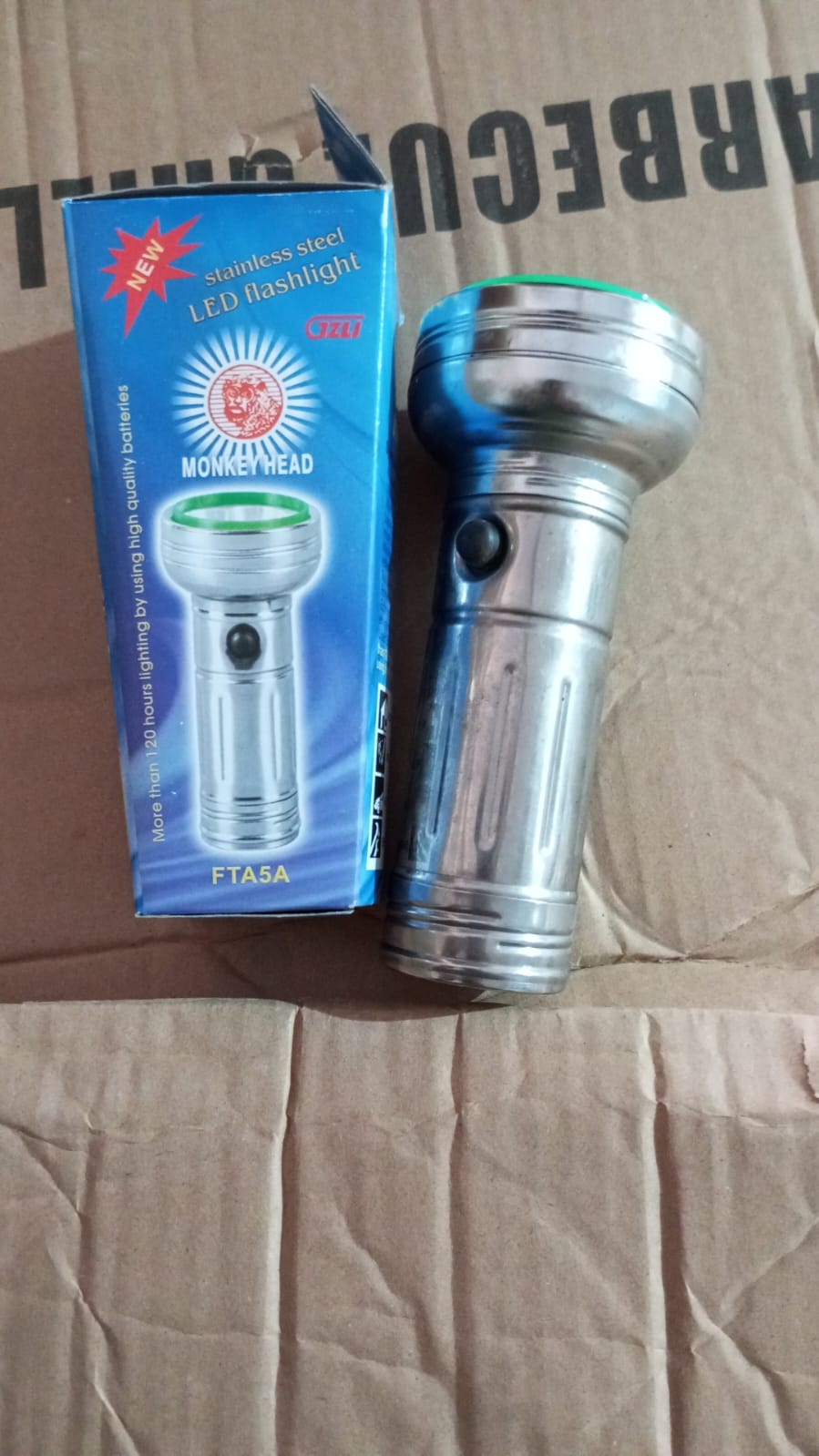 Nostalgic Portable Flashlight – Simple Iron Outdoor Old-Fashioned Torch Light