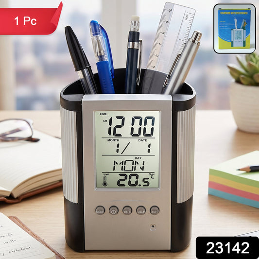 Desk Organizer with Digital Clock