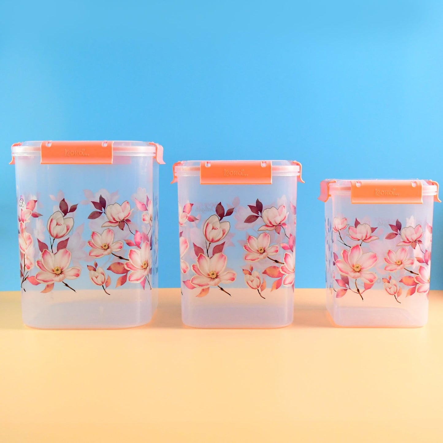 Flora Fit Square Food Box Set