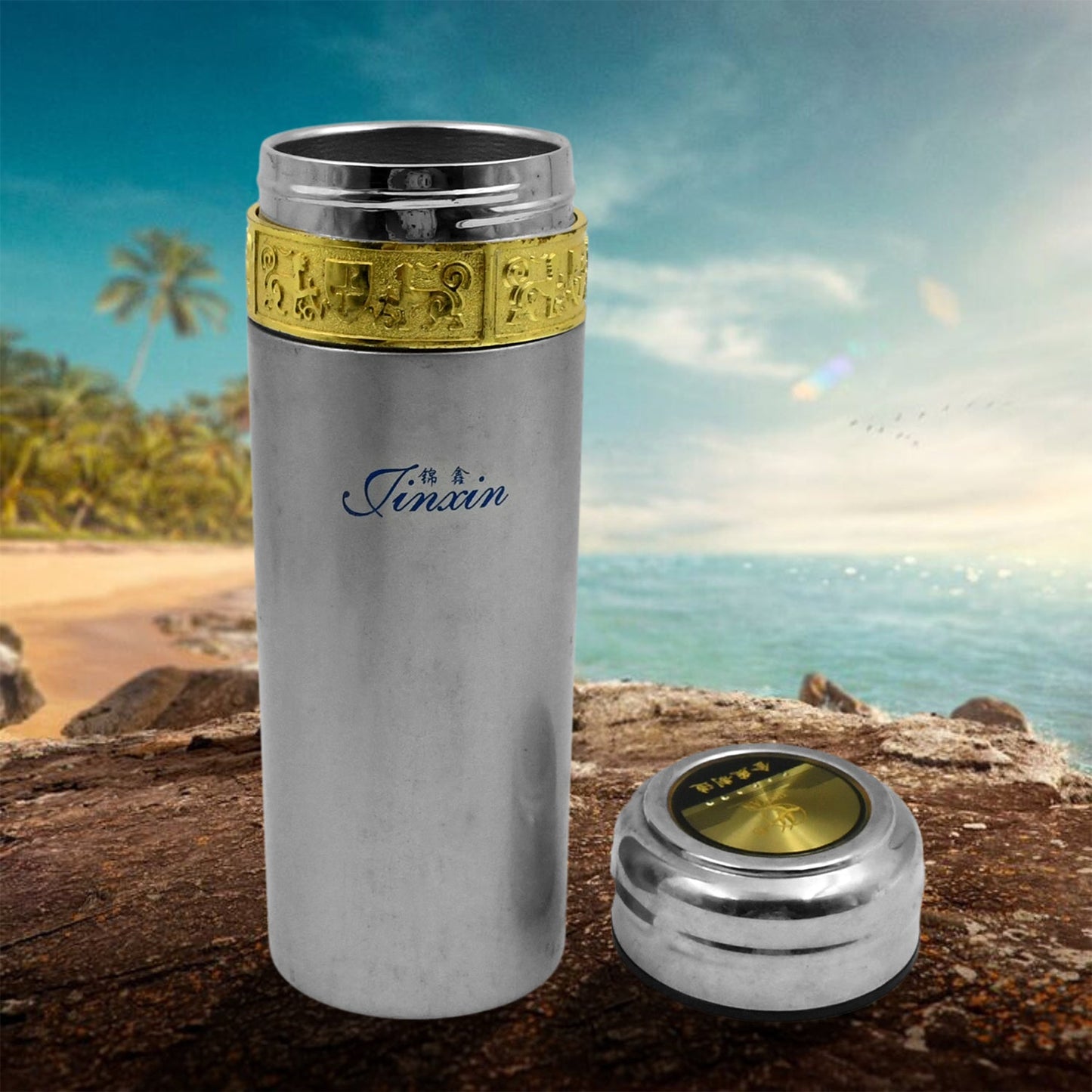 Stainless Steel Water Bottle – Leak Proof Gym Bottle (350 ML)