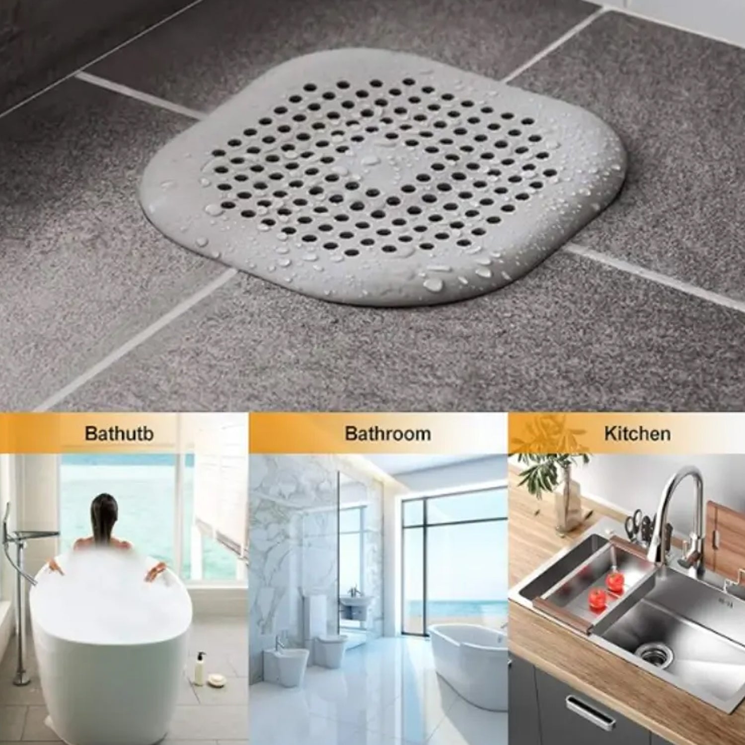 Grip Strain Non-Slip Drain Cover