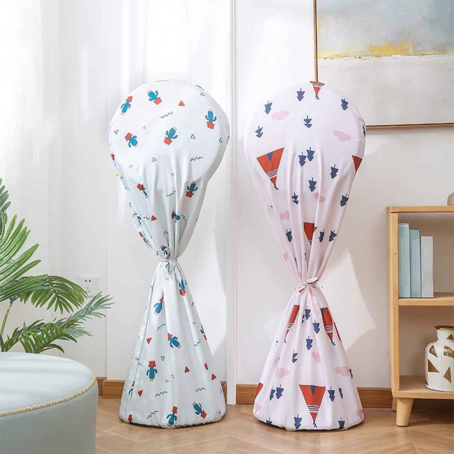 Decorative Dustproof Waterproof Table Fan Cover Mix Size Design