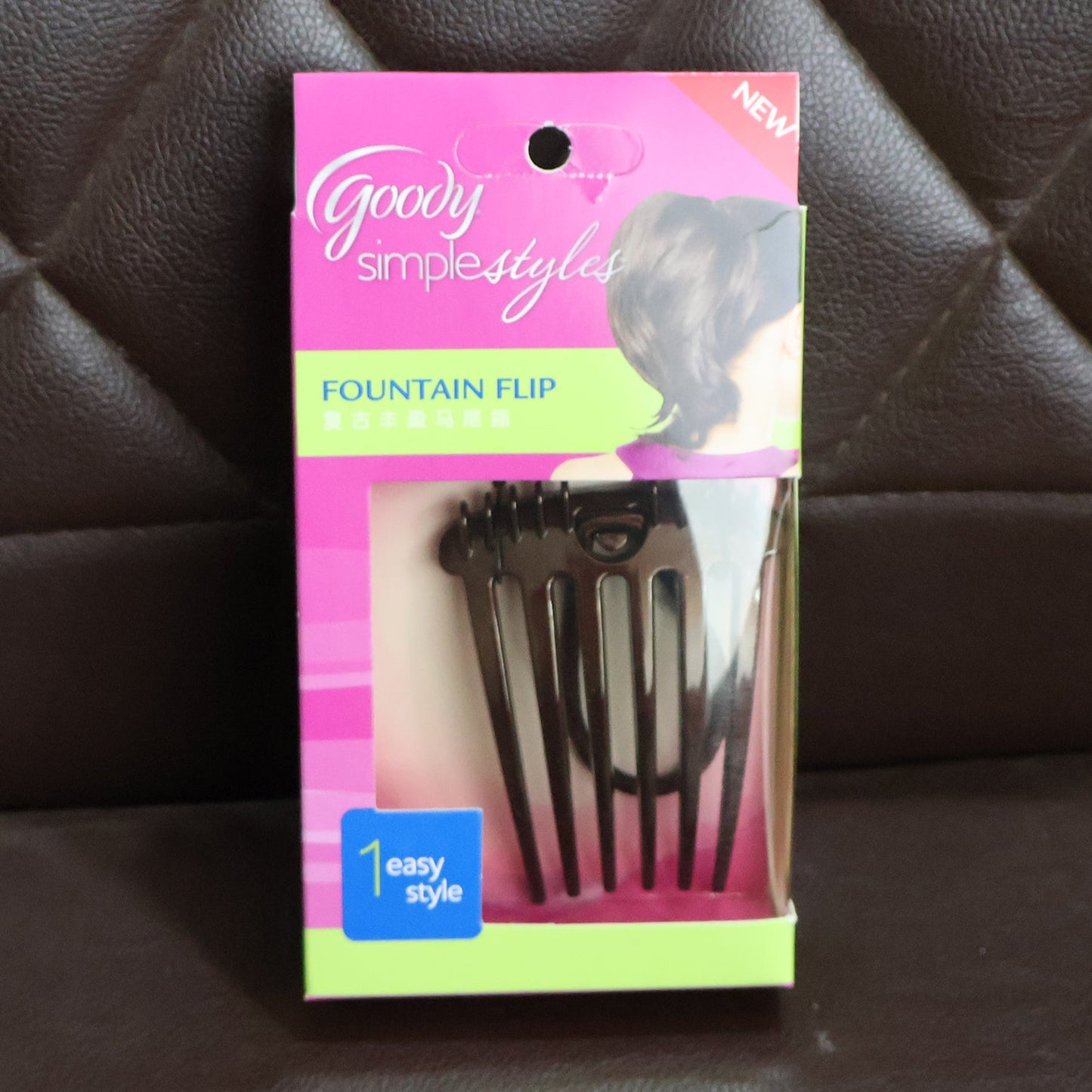 Ponytail Comb with Elastic Loop - (1 Pc)