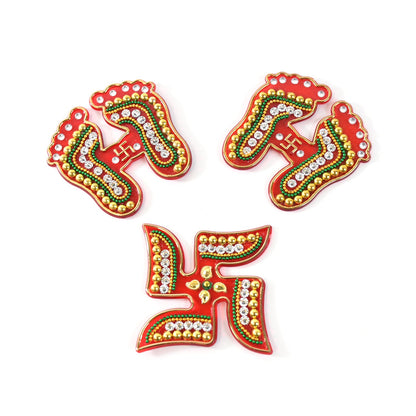 Lakshmi Aavahan Charan Sticker