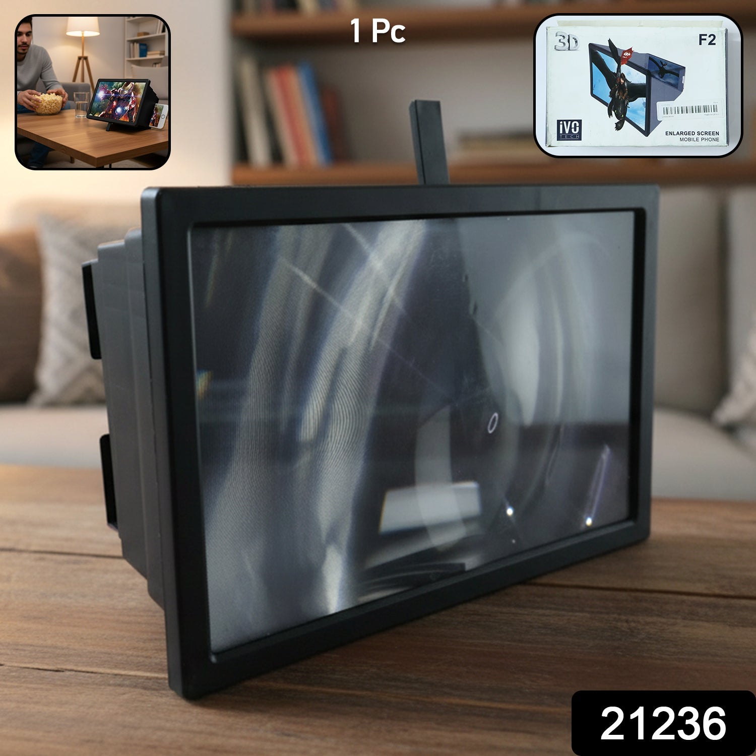 Smartphone screen enlarger for movies