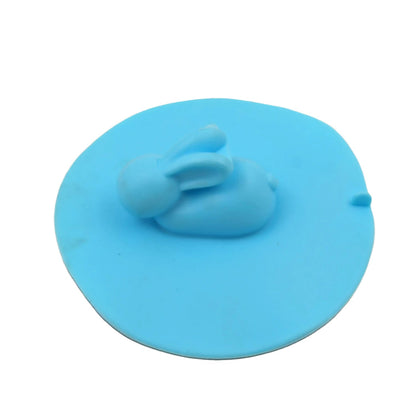 Drain Cover, Water Stopper, Tank Stopper, Rabbit Silicone, Odor Resistant, Drain Lid Shower Drain Cover Shower Plughole Cover Sink Strainer Silicone Bath Drain Cover Kitchen Sink Accessories Bathtub Kitchen Bathroom (1 Pc )