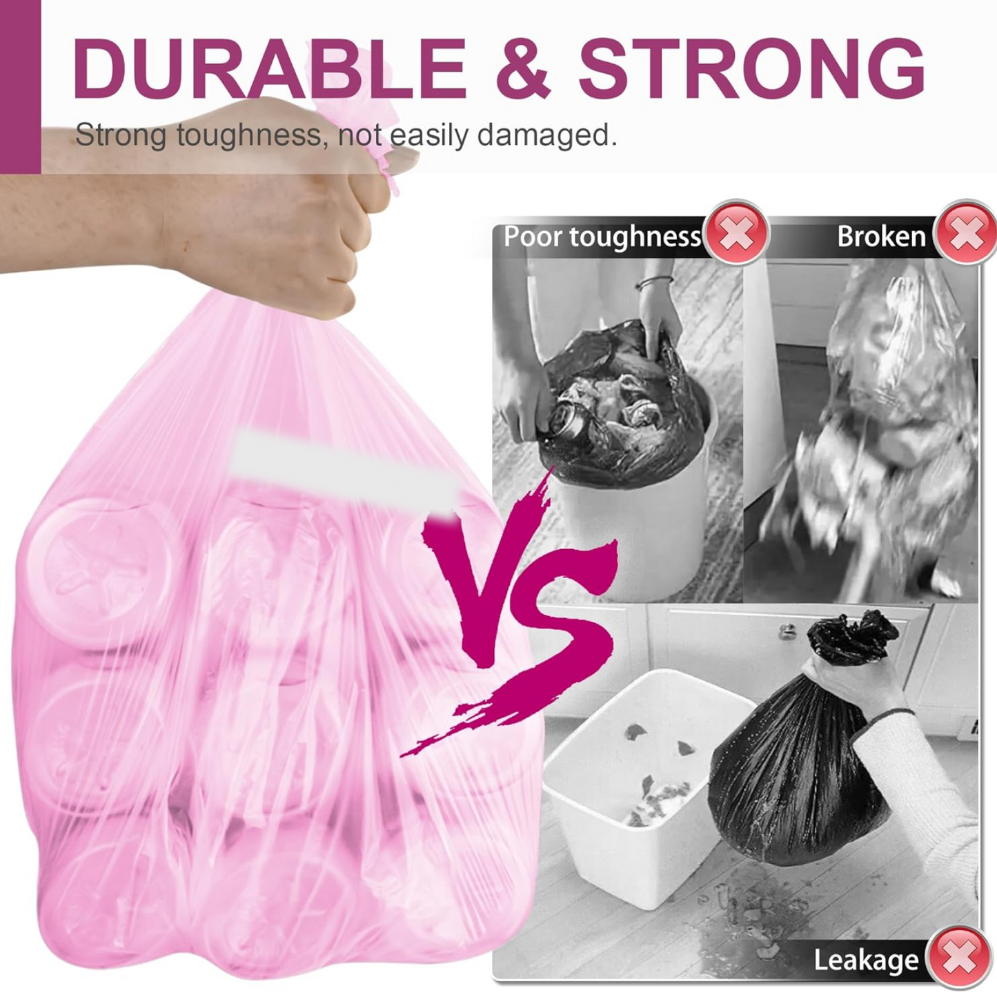 Garbage Bags Roll 45 x 45 cm (1 Pc / Mix Color)