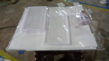 3 Layer Transparent Shoes Storage Box Plastic Stackable Shoe (1 Set / 3 Layer)