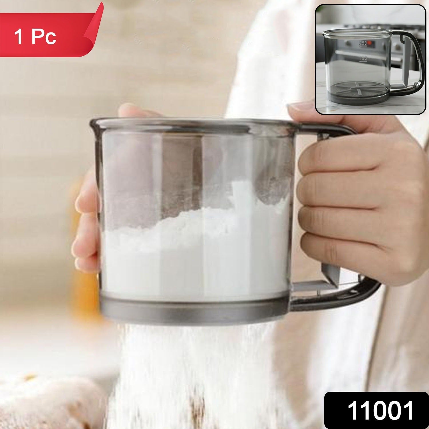 Baking sieve cup