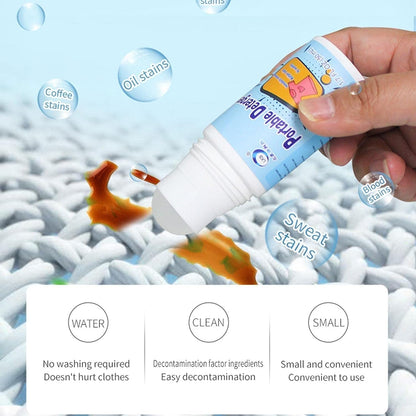Clothes Stain Remover Bead Emergency Stain Rescue Roller Cleaner for Various Fabrics