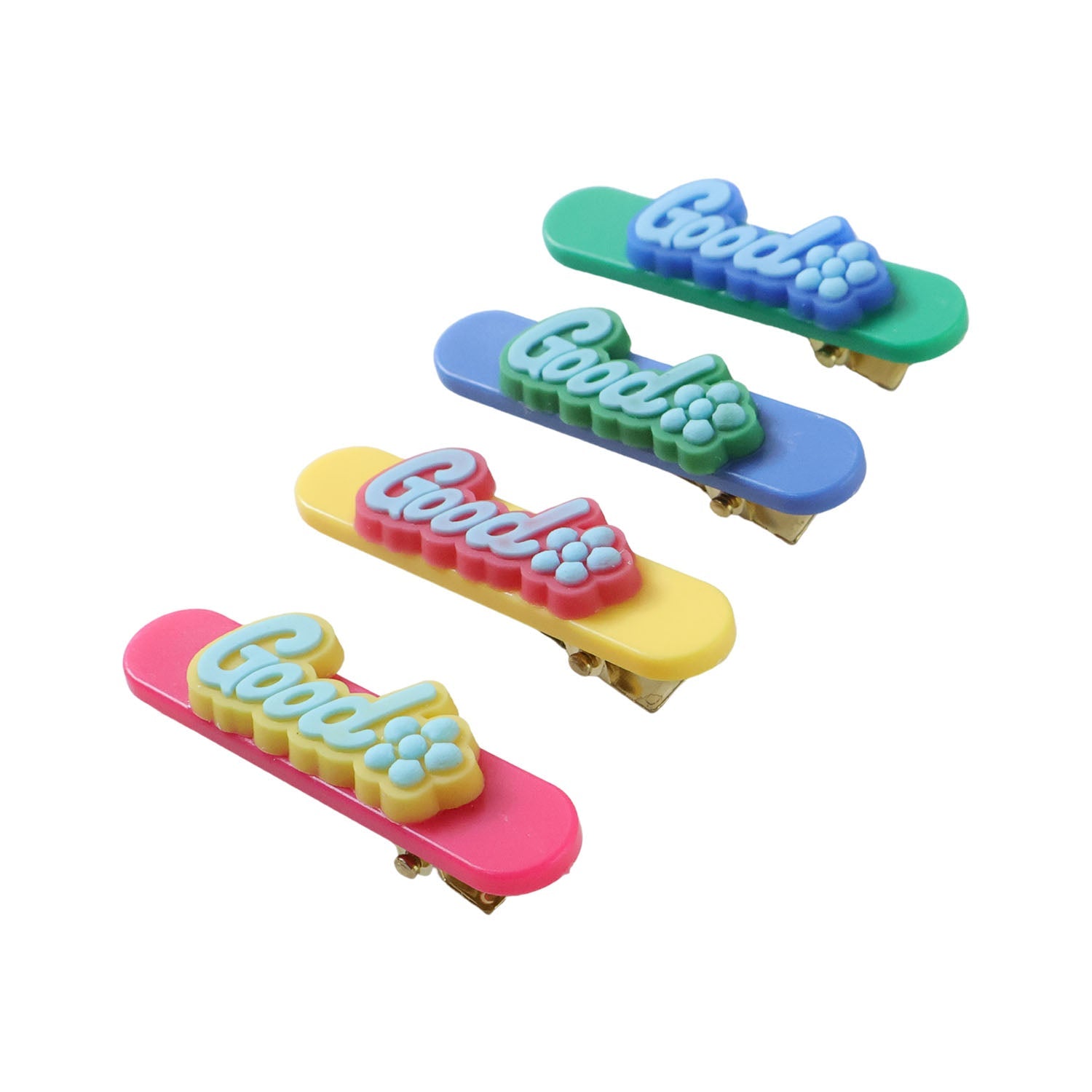 Trendy colorful hair pins