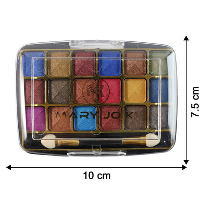 Premium 18-Color Shimmer Eyeshadow Palette (12 GM / 1 Pc)