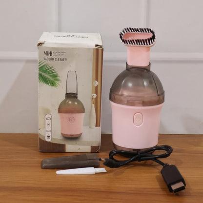 2 in 1 Mini Vacuum Cleaner with Brush Attachment (1 pc)