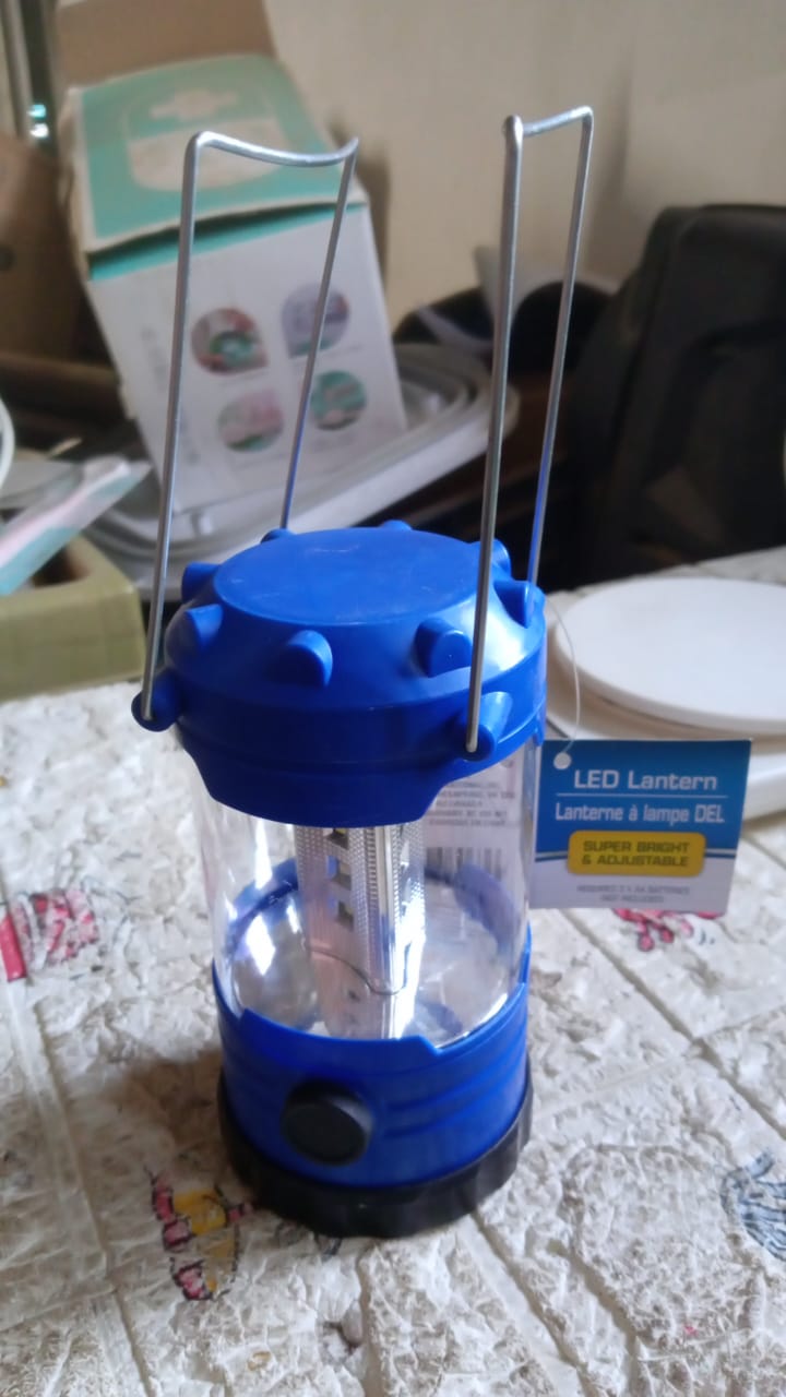 Portable Waterproof Camping Lantern for Hiking & Fishing (Battery Not Included)